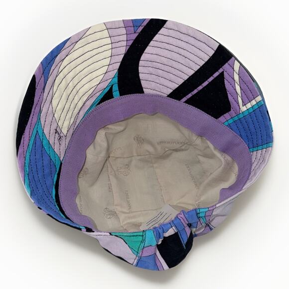 Emilio Pucci Cotton Print Sun Hat Made in Italy Poolside Resort Style main image 9